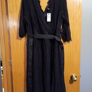 Long black/purple dress